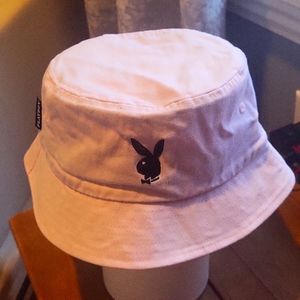 Pale Pink Playboy Bucket Hat